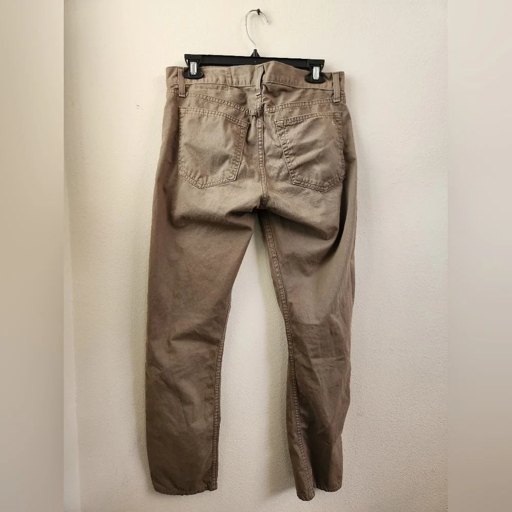 Rag & Bone Men's Standard Issue Fit 2 Slim Leg Distrsd‎ Grey 100% Cotton Size 30